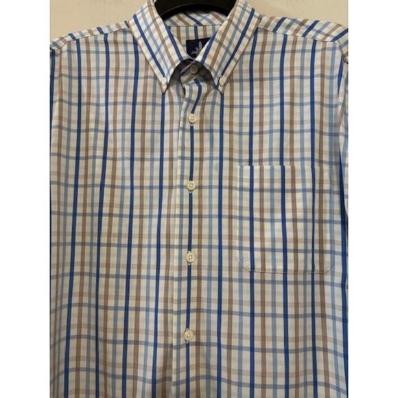 Johnnie O Prep Performance Button Down Shirt Mens Large Plaid Long Sleeve - Picture 7 of 7